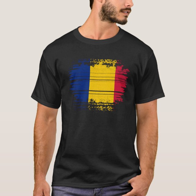 Camiseta Bandera de Rumania (Anverso)