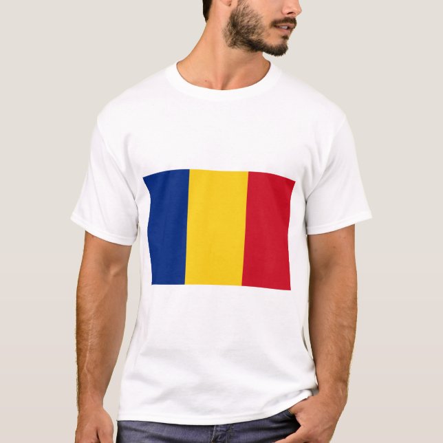 Camiseta Bandera de Rumania (Anverso)