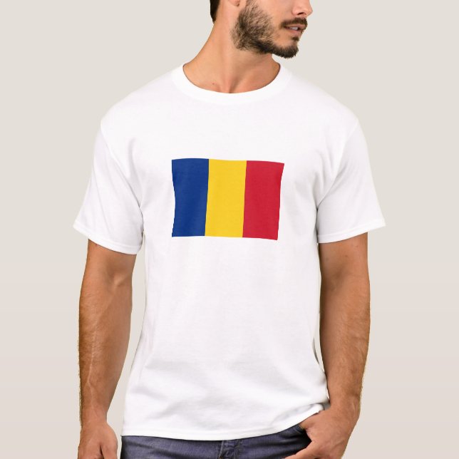 Camiseta Bandera de Rumania (Anverso)