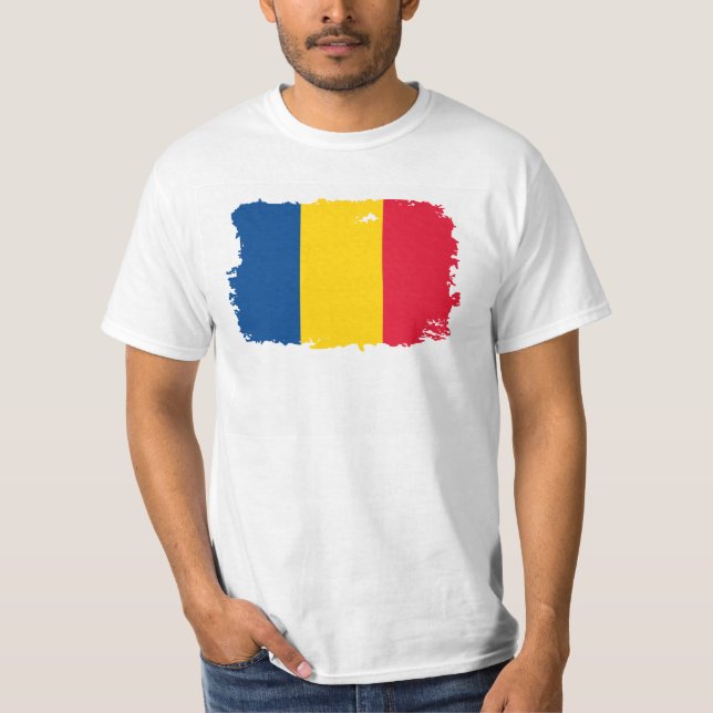 Camiseta Bandera de Rumania (Anverso)