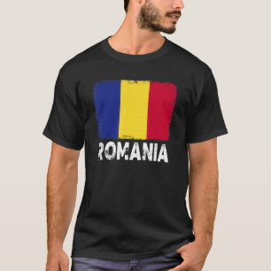 Camiseta Bandera de Rumania apoya a hombres rumanos