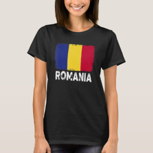 Camiseta Bandera de Rumania apoya a hombres rumanos