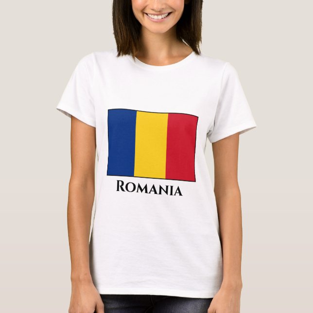 Camiseta Bandera de Rumania (rumana) (Anverso)
