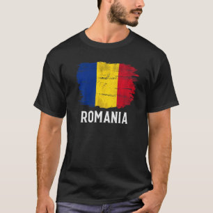 Camiseta Bandera De Rumania Vintage Para Rumano
