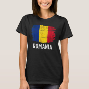Camiseta Bandera De Rumania Vintage Para Rumano