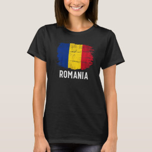Camiseta Bandera De Rumania Vintage Para Rumano