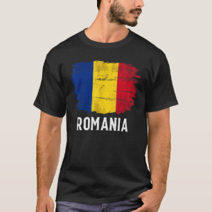 Camiseta Bandera De Rumania Vintage Para Rumano