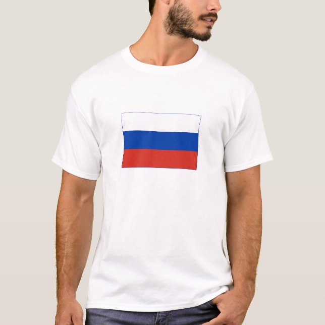 Camiseta Bandera de Rusia (Anverso)