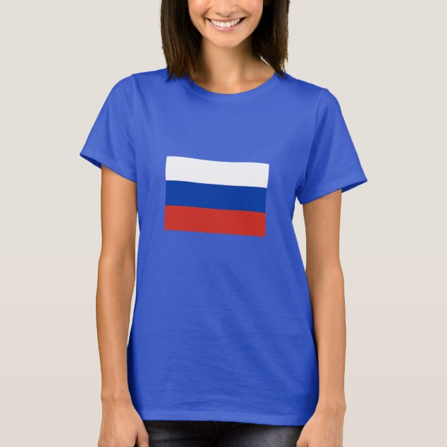 Camiseta Bandera de Rusia (Anverso)