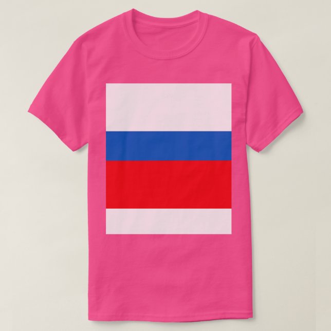Camiseta Bandera de Rusia (Diseño del anverso)