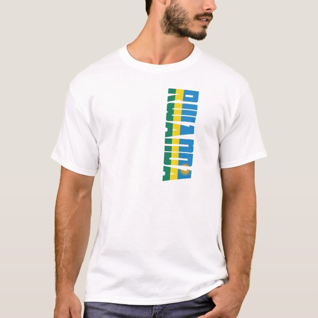 Camiseta Bandera de Rwanda (Anverso)