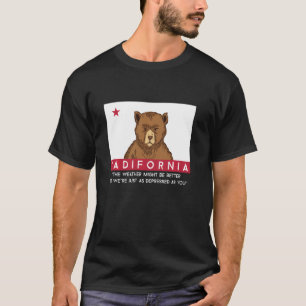 Camiseta Bandera de Sadifornia California Socal Norcal Sad