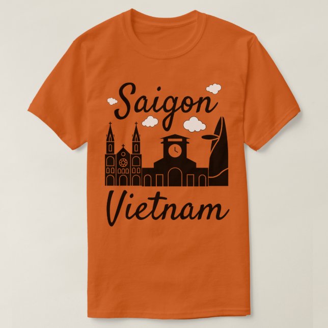 Camiseta Bandera de Saigon Vietnam (Diseño del anverso)