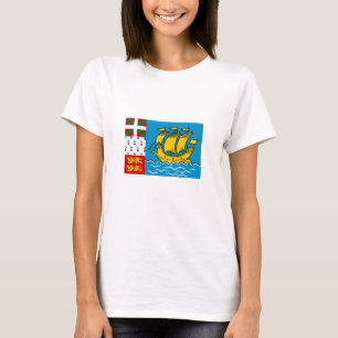 Camiseta Bandera de Saint Pierre y Miquelon