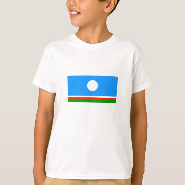Camiseta Bandera de Sakha (Anverso)