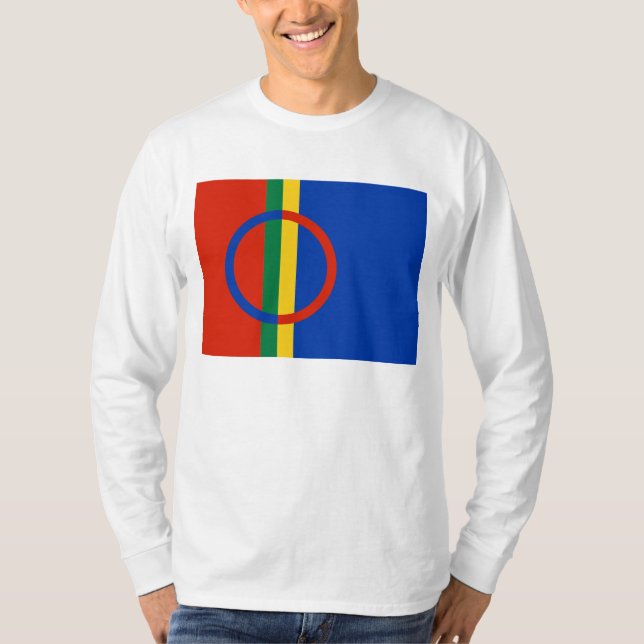 Camiseta Bandera de Sami (mangas largas) (Anverso)