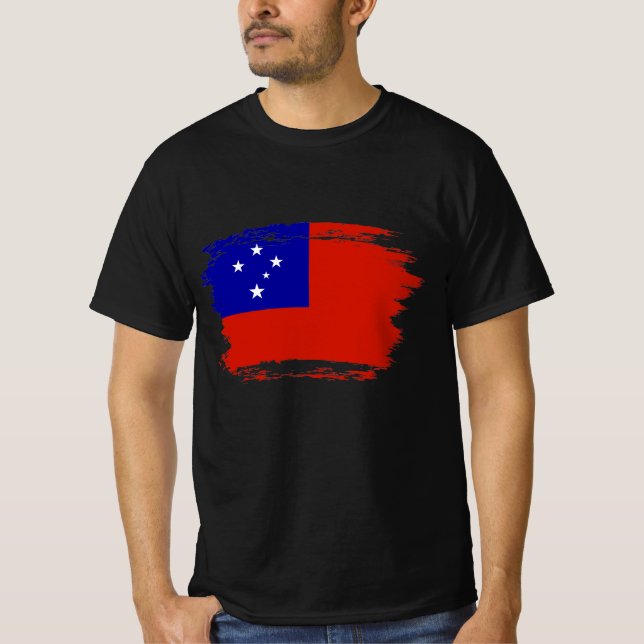 Camiseta Bandera de Samoa (Anverso)