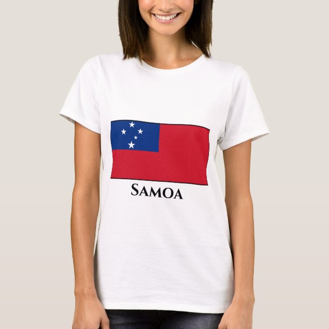 Camiseta Bandera de Samoa (Anverso)