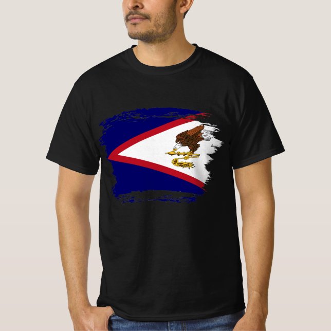 Camiseta Bandera de Samoa Americana (Anverso)