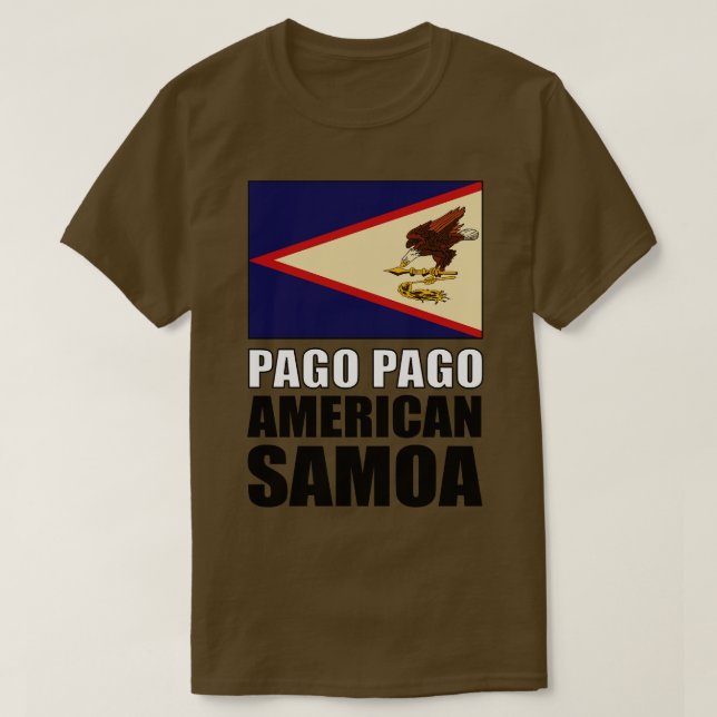 Camiseta Bandera de Samoa Americana (Diseño del anverso)