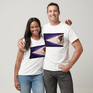 Camiseta Bandera de Samoa Americana Grunge