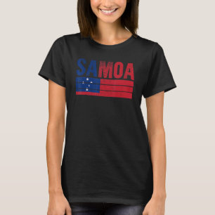Camiseta Bandera de Samoa Hombres Mujeres Niños