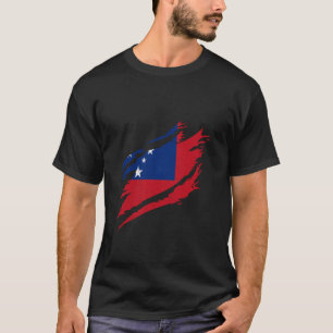 Camiseta Bandera de Samoa Orgullo samoano Raíces samoanas P