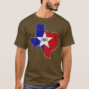 Camiseta Bandera de San Antonio Texas Mapa del Estado Texti