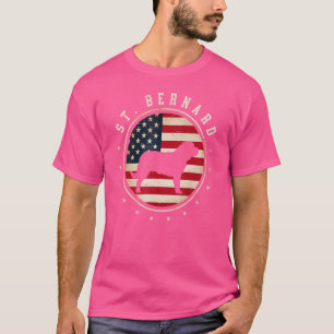 Camiseta Bandera De San Bernardo De Estados Unidos 4 De Jul
