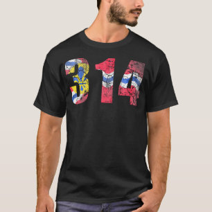 Camiseta Bandera de San Luis Misuri 314 con problemas de co