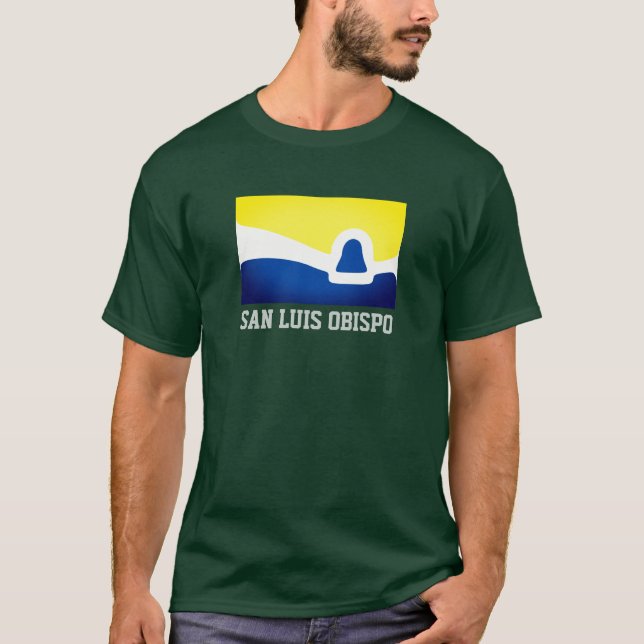 Camiseta Bandera de San Luis Obispo, California (Anverso)