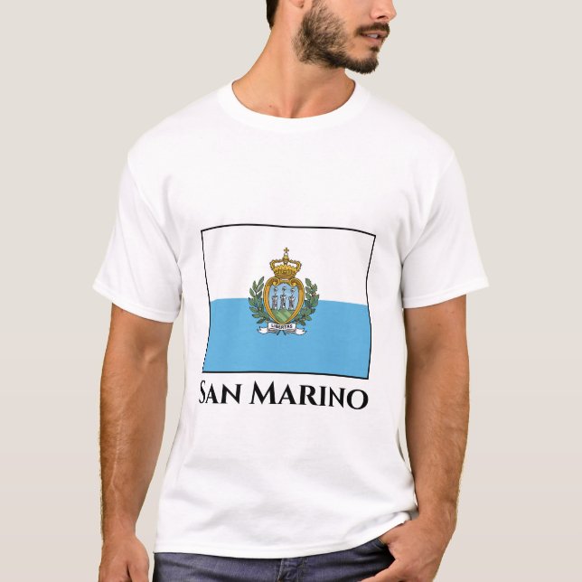 Camiseta Bandera de San Marino (Anverso)