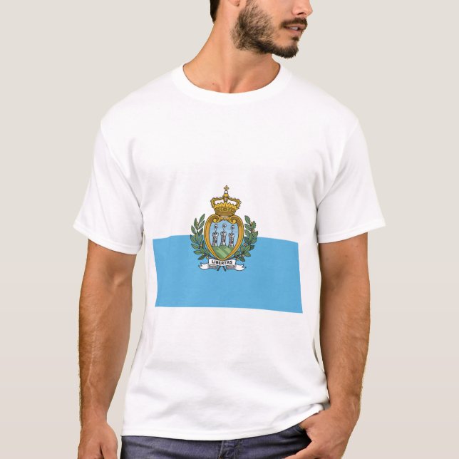 Camiseta Bandera de San Marino (Anverso)