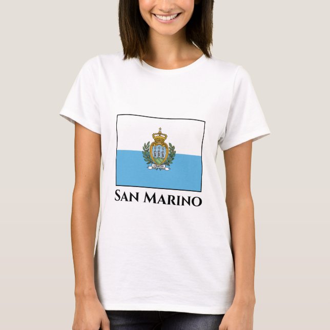 Camiseta Bandera de San Marino (Anverso)