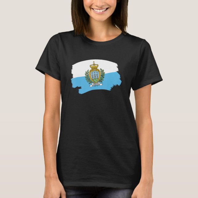 Camiseta Bandera De San Marino 2 (Anverso)