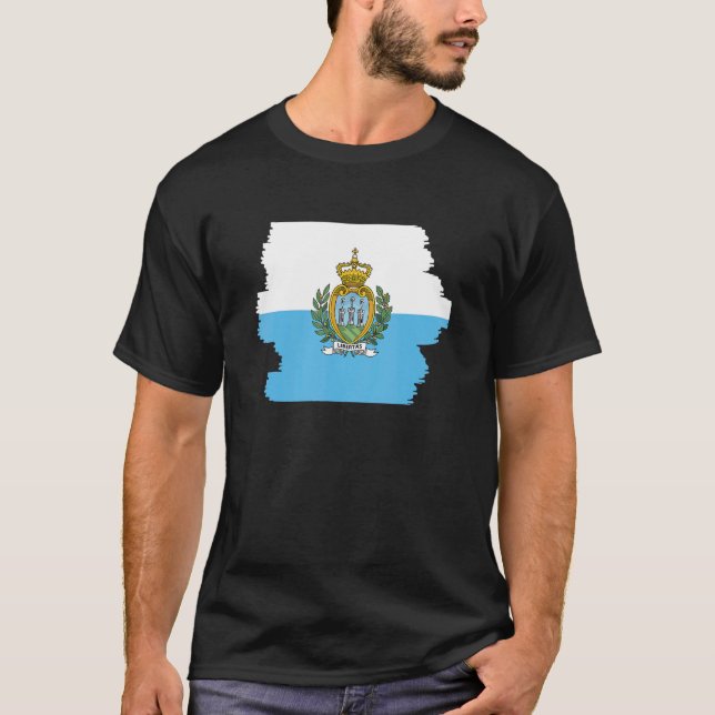 Camiseta Bandera De San Marino 3 (Anverso)