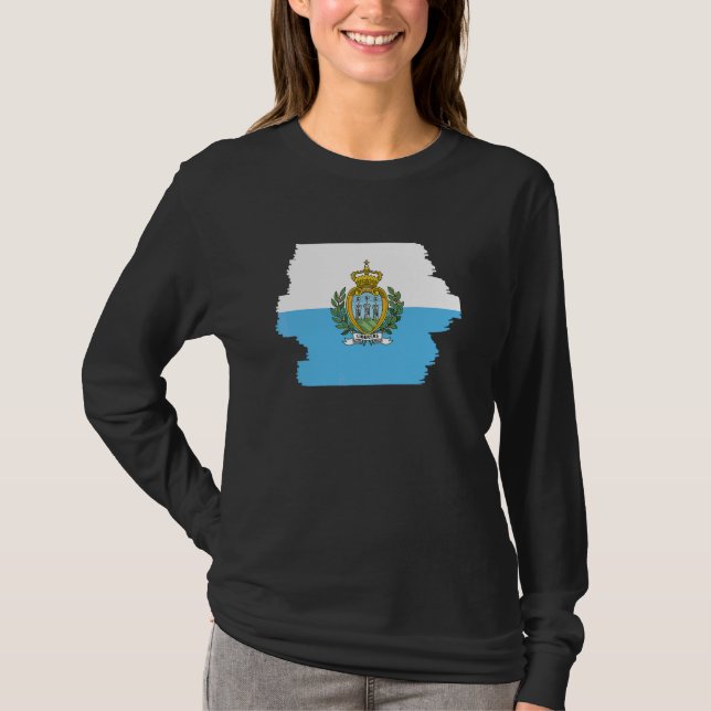 Camiseta Bandera de San Marino 3 (Anverso)
