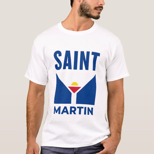 Camiseta bandera de San Martín (Anverso)