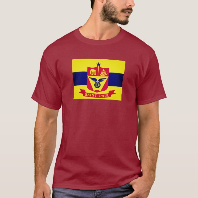 Camiseta Bandera de San Pablo, Minnesota (Anverso)