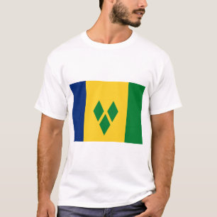 Camiseta Bandera de San Vicente y las Granadinas