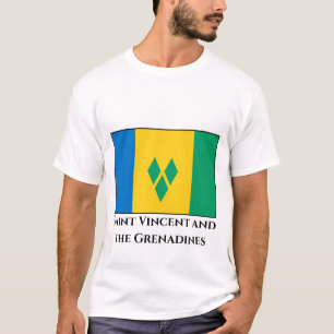 Camiseta Bandera de San Vicente y las Granadinas