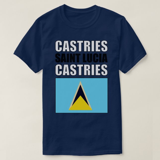 Camiseta Bandera de Santa Lucía (Diseño del anverso)