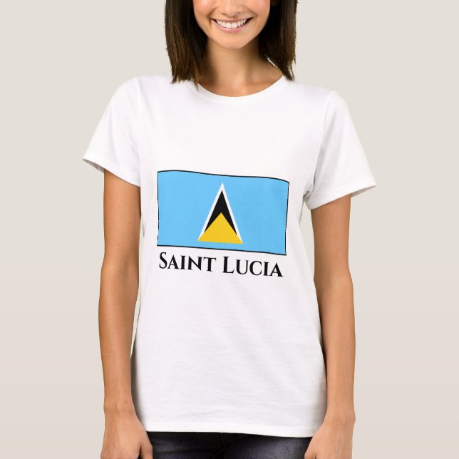 Camiseta Bandera de Santa Lucía (Anverso)
