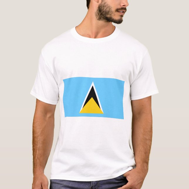 Camiseta Bandera de Santa Lucía (Anverso)