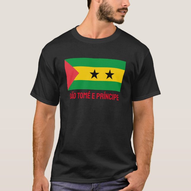 Camiseta Bandera de Santo Tomé y Príncipe (Anverso)