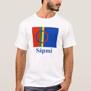 Camiseta Bandera de Sapmi con nombre en Saami