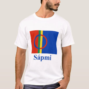 Camiseta Bandera de Sapmi con nombre en Saami