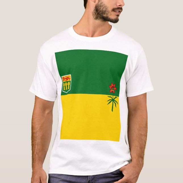 Camiseta Bandera de Saskatchewan (Anverso)