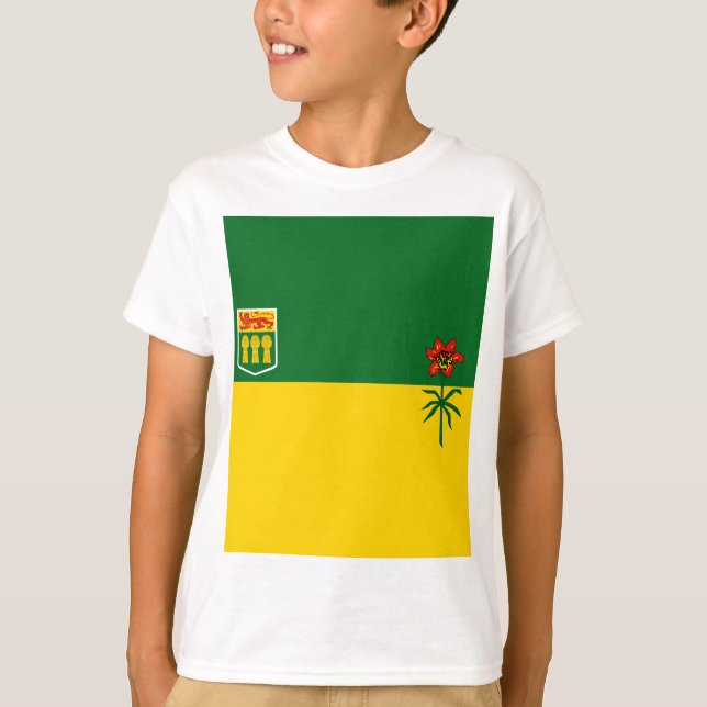 Camiseta Bandera de Saskatchewan (Anverso)