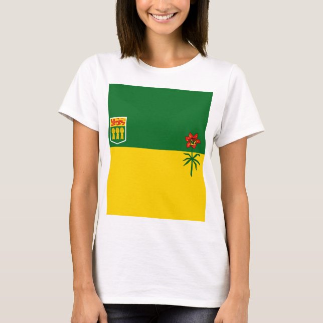 Camiseta Bandera de Saskatchewan (Anverso)